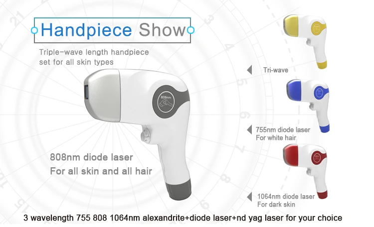 Máquina de depilación permanente profesional portátil, diodo láser de 808nm, sin dolor, última tecnología