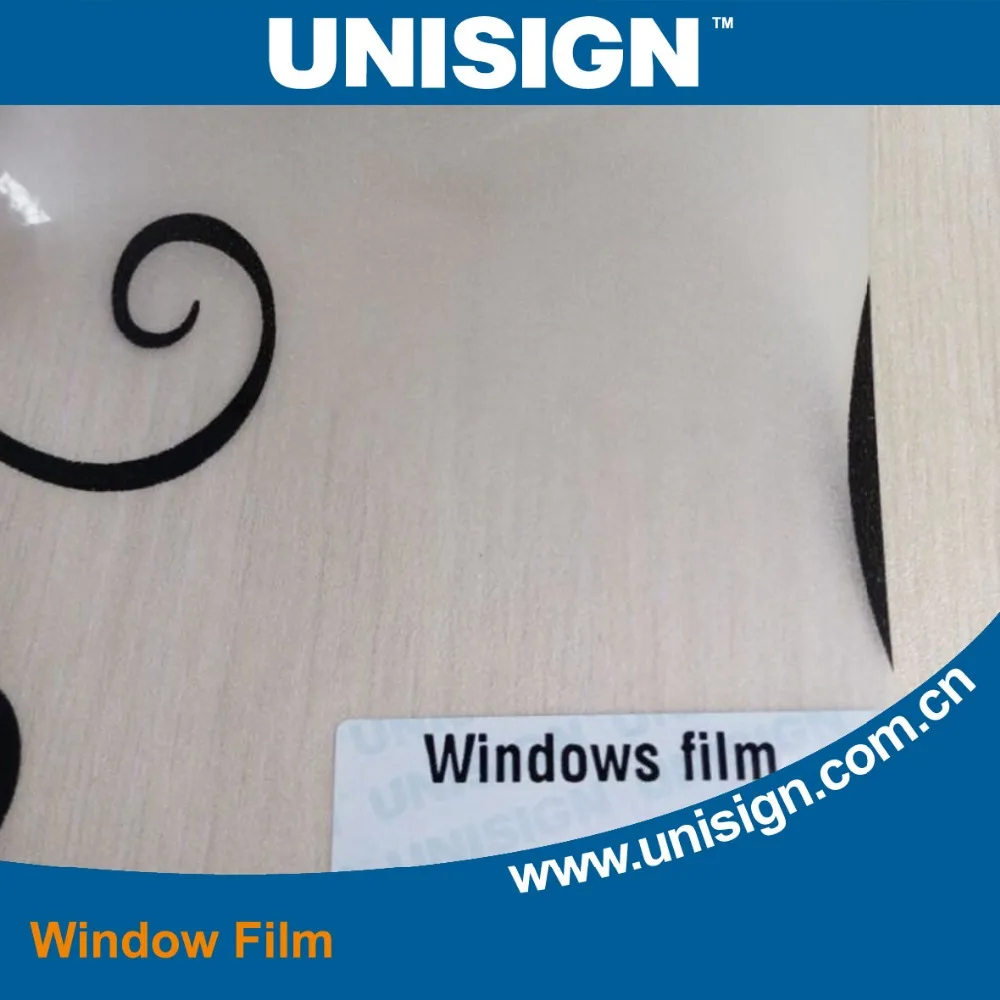 Unisign Water proof construction Decorative Window Film Printable Adhesive Vinyl Roll