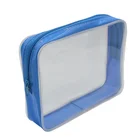 High end Shenzhen custom logo mini transparent PVC cosmetic pouch portable