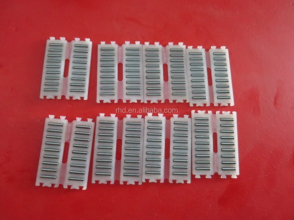 Two Rows Linear Flat Rollers Ff3045zw Nylon Straight Line Needle Roller