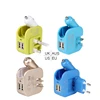 Wholesale electric wireless usb wall charger 2 port usb car and home charger UK EU US AUS car usb charger for car gift