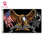 America POW MIA Eagle Flag - 3x5 FT Durable All GAVE Some Some GAVE All USA Police Military Banners