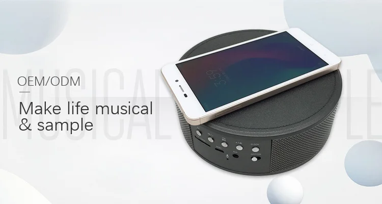 New product ideas 2018 Power Bank alarm time clock Smart Metal wireless charging portable Blue tooth speakers - ANKUX.COM