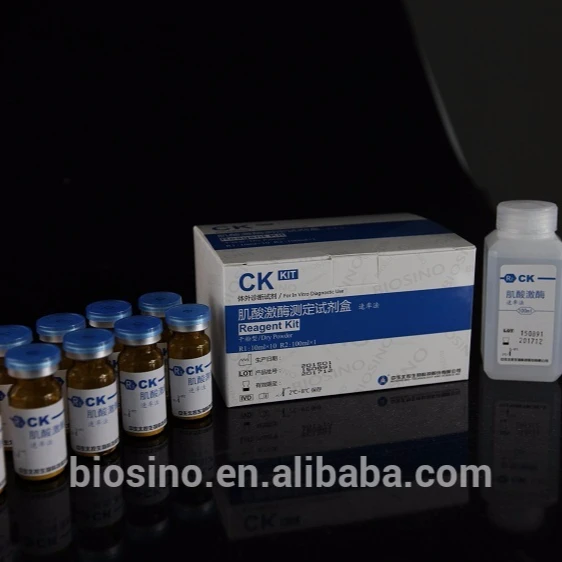 CK (Creatina Quinase) teste reagente analisador de química clínica para a função Cardiovascular