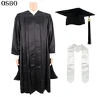 China Factory Price masters degree graduation gown,school graduation gown,usa university cap gown