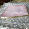 Cocostyles custom fashion square pink crystal place card or coasters with gold edge for dreamlike wedding party events