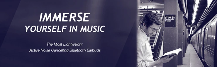 Free Shipping Handsfree ANC Wireless Active Noise Cancelling Earphones - ANKUX.COM