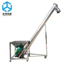 Food industry salt screw auger conveyor with hopper