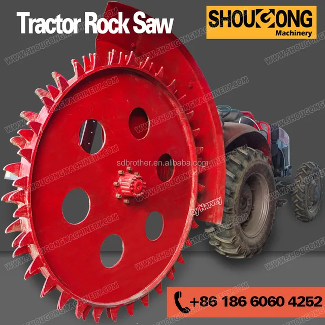 tractor rock saw