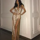 Wholesale Fashion Sexy Club Metal Dress Women Long Hollow Out Metal Dress Women