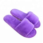 Zacht en pluche indoor schoen slipper voor lady