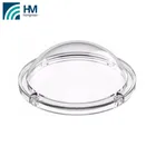 Transparent polycarbonate 100 degree 118mm round high bay light led lens cover