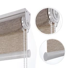 Horizontal Sunscreen Blackout Roller Shade Brown Color Roller Blinds for Indoor