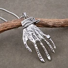 Hand Jewelry Large Hand Zircon Jewelry Making Gold Necklace Charm Handmade Pendant
