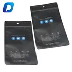 custom printed plastic matte black zip lock bags for underwear packaging