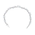 New Design Handmade Crystal Bead Hair Accessories Headband Earring Wedding Women Headpiece
