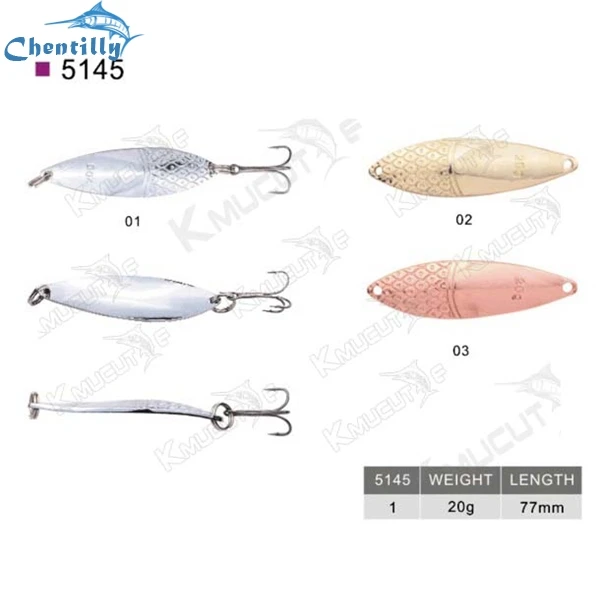Warehouse sell fishing spoon wholesale copper material
