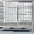 Best sellers size-1400*950*1100 large stainless steel dog cage with wheels