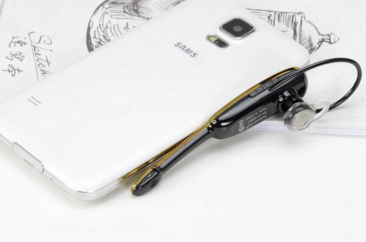 New ! Wireless Stereo Voice Bluetooth Headset Headphone V4.0 Earphone For Samsung HM1000 iPhone 4 5 5s 6 6s Plus