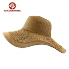 Small quantity order cheap rustic nice straw hat bodies for women