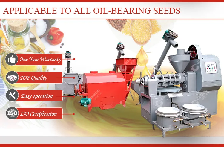 1~10 tons automatic kernel oil extracting use apricot kernel oil extraction machine