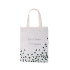 Custom design fashion printed organic calico canvas cotton tote shopping bags with cotton handle