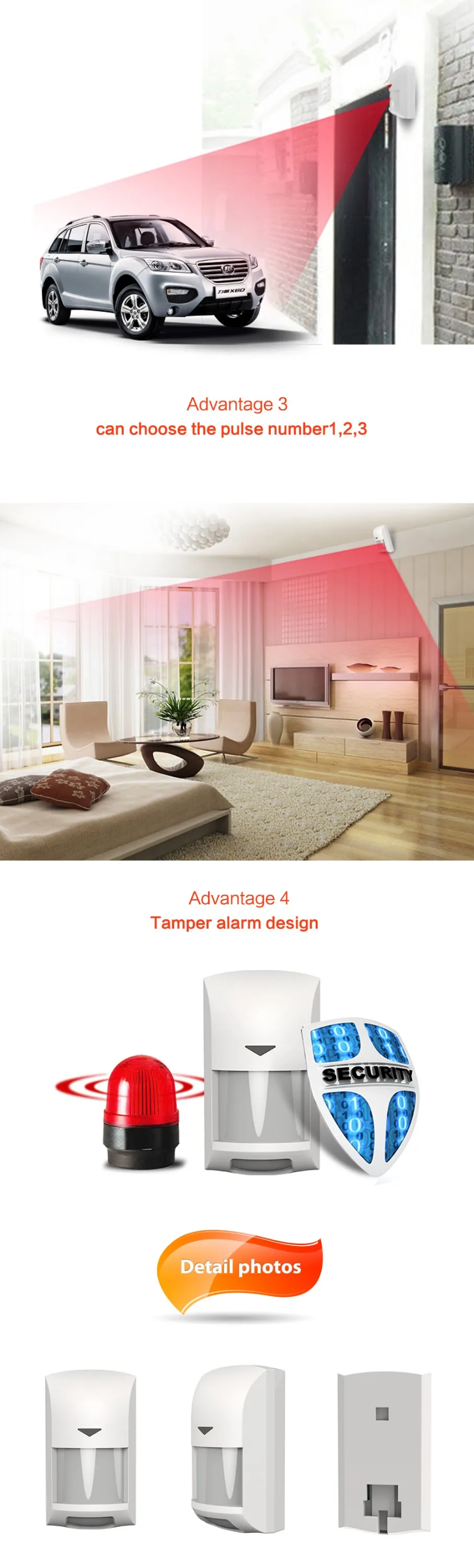 Home security Intelligent zigbee pir sensor - ANKUX.COM