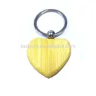 Made in China custom promotion heart shape keychains of wood