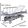 High Quality Luxurious Hospital Patient Transport Trolley Emergency Hydraulic Stretcher Used in Hospital