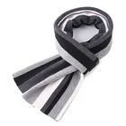 New fashion wide stripe scarf warm winter wool knit scarf for men