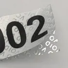 Broken or removed warranty void label sticker for product seal