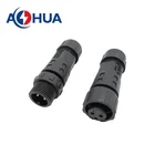 IP67 wire to wire assembly waterproof 4 way M12 connector