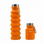 2019 hot products outdoor sports water bottle collapsible silicone foldable water bottle with custom logo