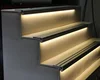 Grooved Stair Nosing Edge Led Aluminum Profiles for Walking Area Lighting