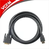 Hot Selling VCOM OEM 1.8M HDMI to DVI 24+1 Male to Female Support 4K 1080P Adapter Cable 5M