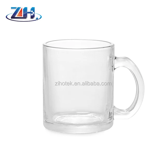 diy photo printed 11oz clear glass sublimation mugs for photo
