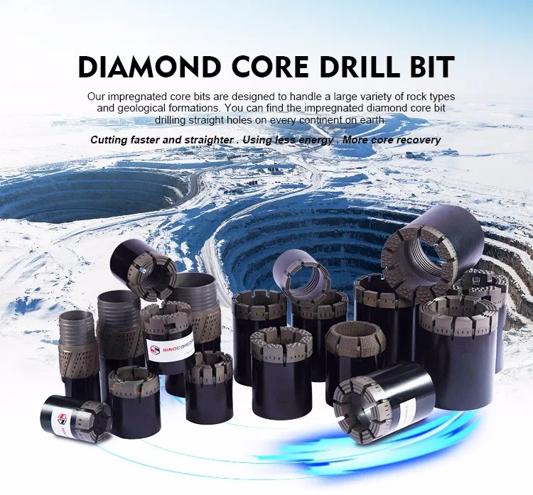 ISO9001-2000 Certified Top Performance T6-131 Wireline Diamond Core Drill Bit