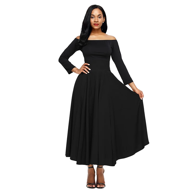 off shoulder frock dress