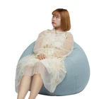 Modern Removable Luxury Comfy Bean Bag Chairs Bean Bag Furniture Lazy Single Sofa For Adults