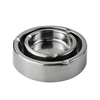 Stainless Steel Silver & Brown Color bar cigarette smoking Ashtray ash tray for Hotel restaurant Office