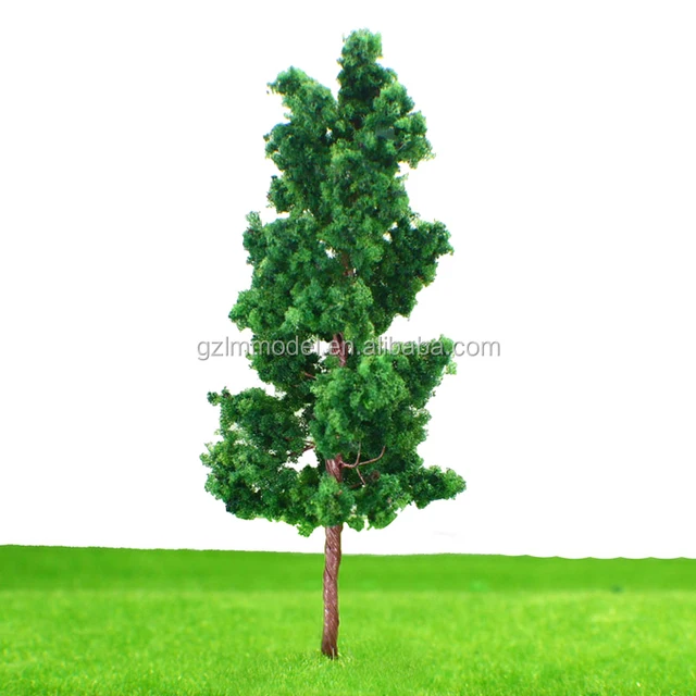 11cm hot selling deep green pagoda tree for architectural model