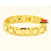 8 inch 1.3cm Wide Men's Fashion Jewelry Tungsten Steel Gold 1.3cm Magnetic Health Therapy Bracelet Bangle