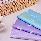 Children textile cute pattern mustache printed cotton fabric for sheeting