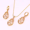 61791 Xuping new fashion 18k gold plated jewelry set with pendant and earrings