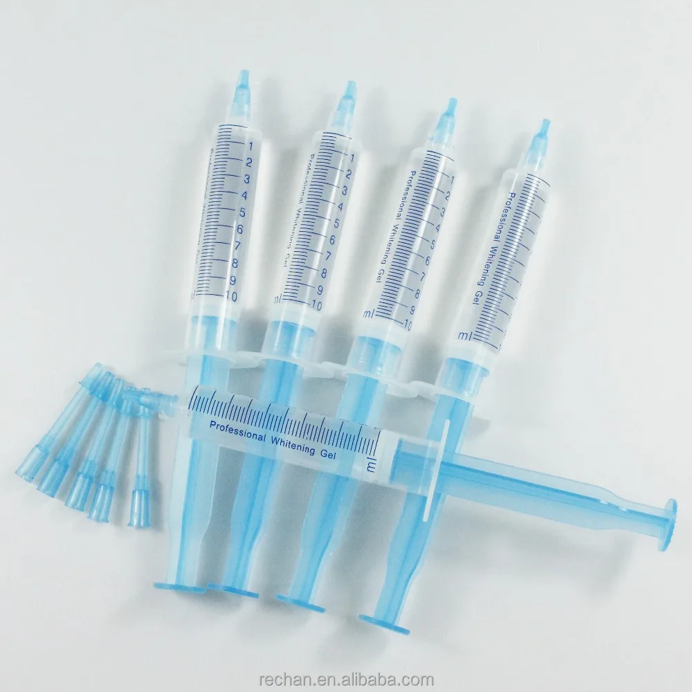 Doble barril de jeringa gel los dientes blanqueamiento Sistema Dental Gel Kit 25% de peróxido blanqueamiento gel blanqueador de dientes
