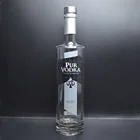 Wholesale 750ml 700ml frosted empty vodka glass bottles