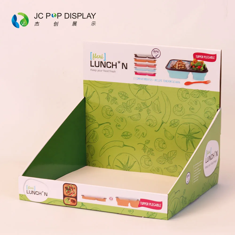 professional custom store supermarket food paper counter display