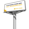 Outdoor Smart Steel Sign Pole Advertisement Billboard Structure