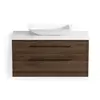 Wall Mounted Type Modern Style Plywood Hotel Bathroom Vanity Cabinet with Vessel Sink