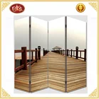 Home decoration items living furniture room divider folding canvas screens room partition
